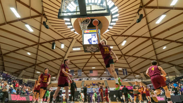 West Linn Central Catholic 6A Oregon boys basketball quarterfinal Taylor Balkom 01